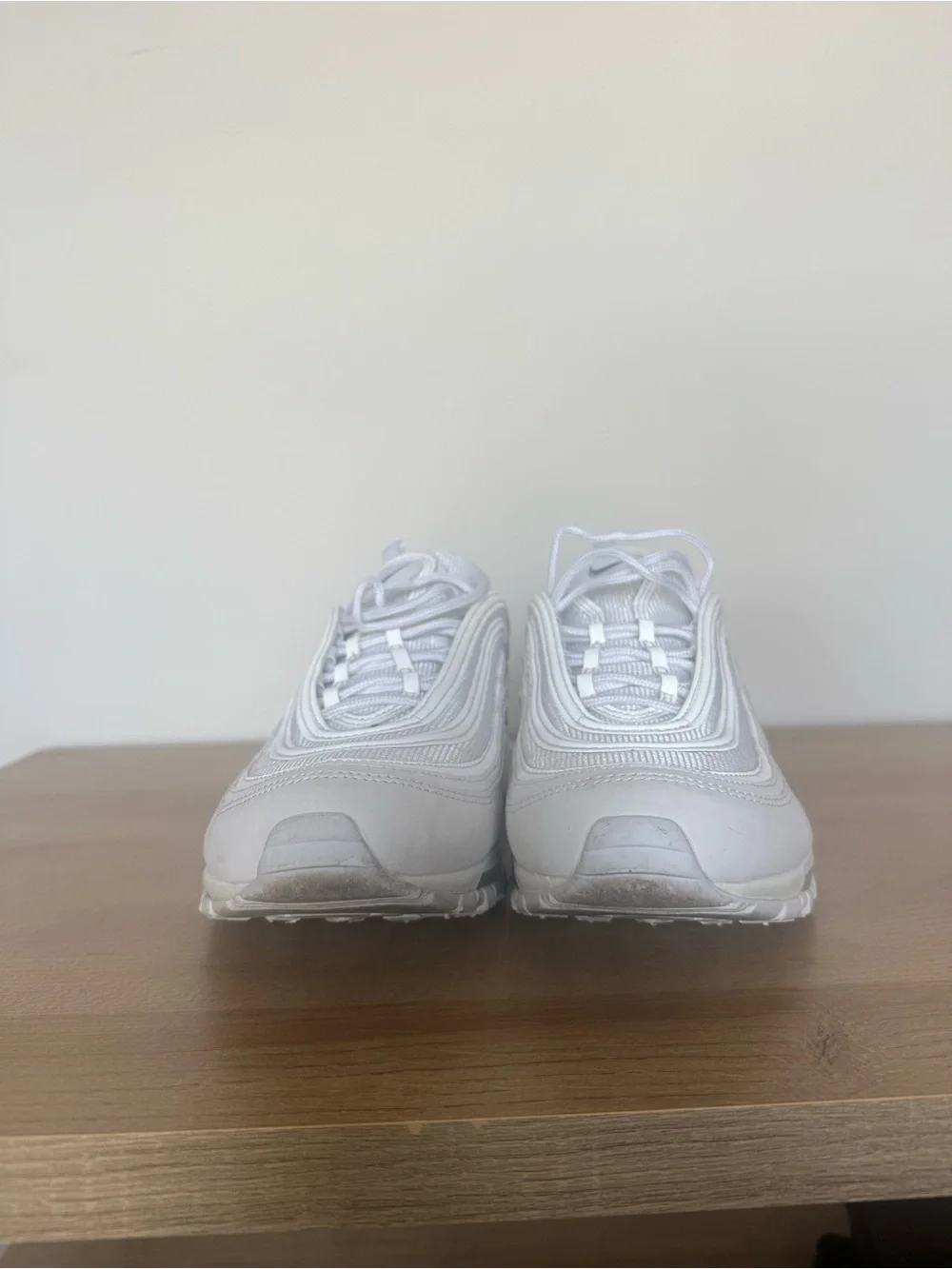 Nike White Air Max 97 with Silver Swoosh